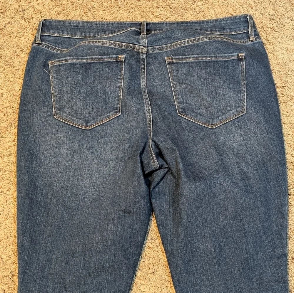 Pop Icon Skinny Old Navy High Rise Distressed Skinny Jeans Sz 16 Long